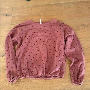 Rylee and Cru polka Dot Long Sleeve Top 10/12